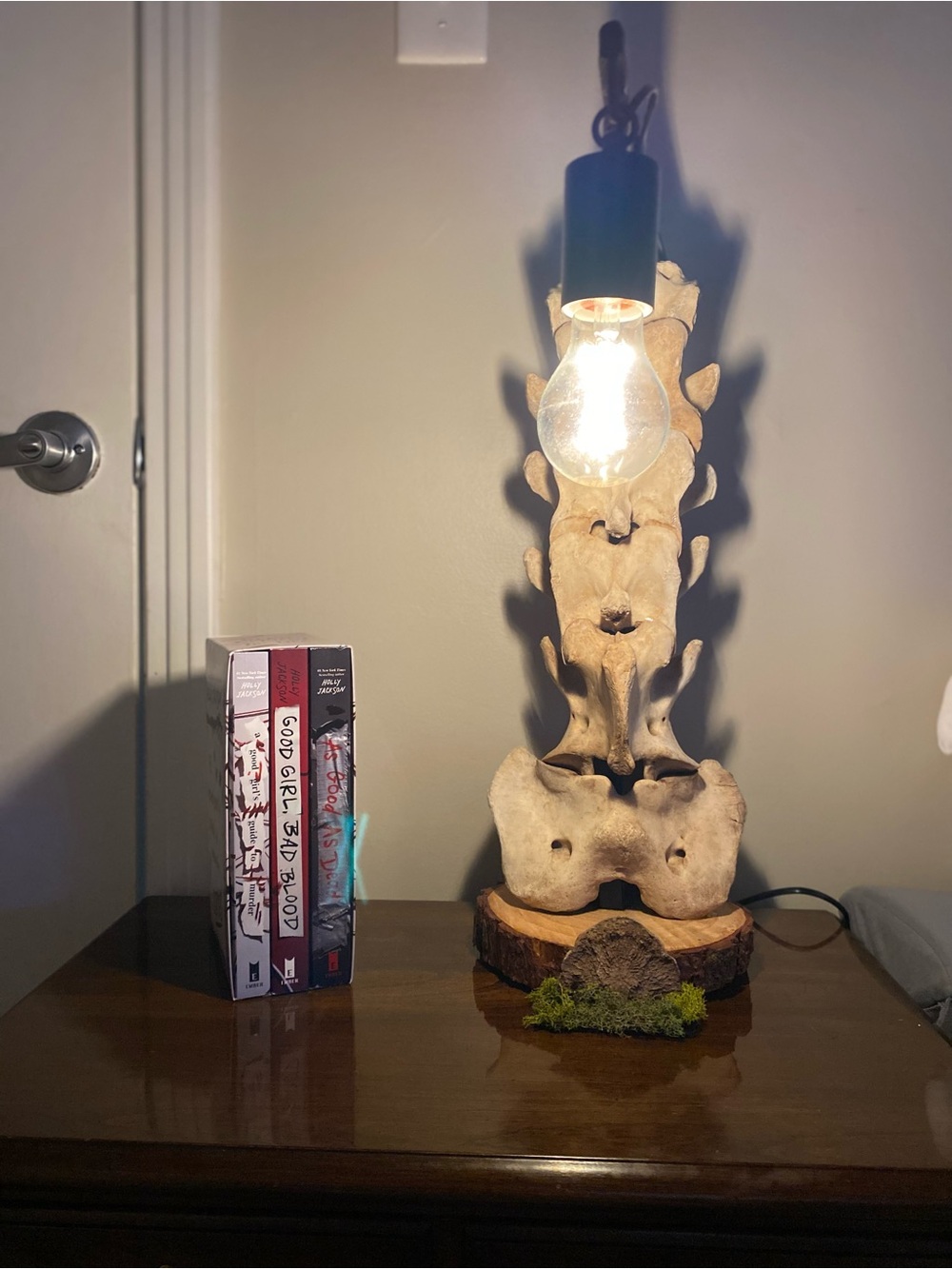Bovine spine lamp